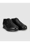Genuine Leather Black Fur Laceless Men's Casual Boots - 2