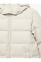 Plush Lined Long Sleeve Pocketed Zippered Hooded Puffer Coat - 4