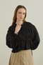 Modal Gathered Lace-Up Blouse - 2