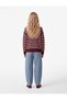 Long Sleeve Crew Neck Striped Sweater - 3