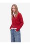 Wool Blend Buttoned Long Sleeve Crew Neck Knitwear Cardigan - 2