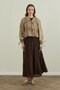 Modal Gathered Lace-Up Blouse - 7