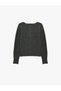 Wool Blend Buttoned Long Sleeve Crew Neck Knitwear Cardigan - 7