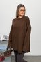 Women's Crew Neck Casual Basic Knitwear Sweater Brown - 27K 4700 - 5