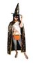 Witch Costume Set Kids Witch Wizard Cloak Witch Cape Hat Festivals Cosplay Outfit Full Set for Party Masquerade Accessory - 2