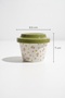 Silk Petal Porcelain Jar with Lid Green - 160 ml - 3