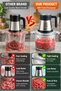 3L Electric Food Processor, Large Glass Bowl Meat Grinder, Stainless Steel Motor Multi-function Food Chopper for Home Kitchen - 6