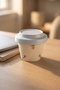 Silk Petal Porcelain Mug with Lid Blue - 230 ml - 2