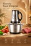 Home Kitchen Multi-function Electric Meat Grinder, Glass Bowl Food Processor, Easy Clean Mincer for Baby Food & Seasonings - 3