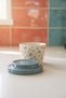 Silk Petal Porcelain Jar with Lid Dark Blue - 160 ml - 2