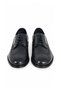 Navy Blue 100% Leather Lace-Up Men's Classic Shoes with Brogue Detail - 2
