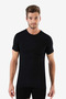 Special Series Men's Black Crew Neck Short Sleeve Undershirt T-Shirt 3 Pack Light Garment Plain Top Underwear - 3