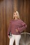 Women's striped long sleeve t-shirt - 3