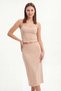 Special Production Women's Viscose Fabric Below Knee Long Skirt Dress Lining 3-Season Daily Classic - 3