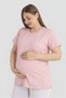 Delux Series Cotton Short Sleeve Maternity T-Shirt 3-Pack Gift Top for Baby Expecting Mothers and Future Moms - 4