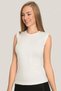 Special Series Women's Cotton Lycra Crew Neck Sleeveless T-Shirt Set of 2 Casual Piece Clothing - 3