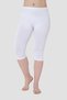 Premium Women's Below Knee Capri Length Combed Cotton Tights White Underwear Combination Slim Fit - 3