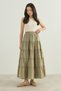 Gathered Layered Voile Skirt - 3