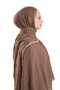 Mink Muslin Shawl with Piping, Breathable Cotton Textured Crinkle 202139_10 - 3