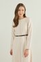 Selis Ribbed Belted Modal Dress - 3