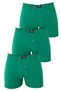 Delux Series Men's Green Buttoned Boxer 3-Piece Package %100 Cotton Combed Colorful Normal for Men - 2