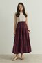 Gathered Layered Voile Skirt - 2