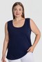 Women's Cotton Plus Size Thick Strap Undershirt Colorful 5-Pack Light Clothing Round Neck Home Wear - 6