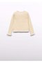 Girl's Knitted Sweater Cream - 3