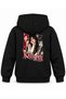 Katseye Stripe Curtain Graphic Printed Children's Hooded Sweatshirt