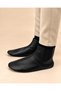Genuine Sheepskin Thermal Mest Waterproof Non-Slip Sole with Single Elastic Zipper - 4