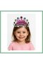 Silver Color Happy Birthday Written Birthday Crown 60 cm Bsk2026
