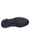 B484 Black Rubber 100% Leather Men's Boat Shoes - 4