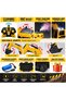 Heavy Trailer 1:22 Scale 11 Channel RC Excavator and Dump Truck Construction Vehicle Toy Set with 360° Rotation, Spray, LED Lights, Sound Effects, Remote Control Engineering Toys for Kids Ages 3+ - 2
