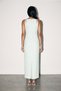 Water Green Stone Decorated Midi Dress - 4