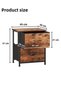 Nightstand with 2 Drawers - 5