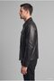 Regular Fit Shirt Collar Zippered Faux Leather Coat I2522Ax26Wn - 4