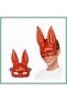 Long-Eared Red Luxury Rabbit Mask Bsk2026