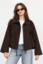 High Collar Buttoned Oversize Trench Coat