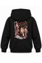 Katseye Torn Atlas Graphic Printed Children's Hooded Sweatshirt