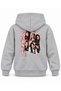 Katseye Zippered Daily Portrait Printed Children's Hooded Sweatshirt