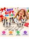 Kids Stainless Steel Kitchen Cookware Play Set with Pots, Pans, Lids, Cooking Utensils, Strainer and Accessories, Pretend Play Mini Chef Kitchen Toys, Educational Role Play Set for Ages 3+ - 6