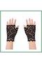 Black Lace Fingerless Short Gloves Bsk2026