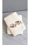 Bloom Women's Embroidered Bathrobe Set |   3-Piece Bathroom Set |   60% Bamboo 40% Cotton - 2