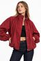 Oversize High Collar Bomber Jacket