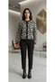 Leopard Print with Gold Button Details a Quality Cardigan Standard Size (36-42) - 2
