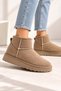 Warm Plush Lining Inside Suede Ultra Mini Winter Boots - 2