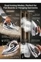 2400W High Power Steam Iron, Ceramic Soleplate Steam Iron for Clothes, Rapid Heating, Multi Steam Settings, Anti-Drip & Self-Cleaning Function, Portable Electric Iron for Home Laundry Garment Ironing - 5