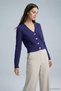 V-Neck Button Detailed Short Cardigan 2533 Laci - 2