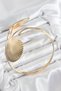 Brass Oyster Model Gold Color Women's Pazu Bracelet - 2