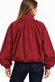 Oversize High Collar Bomber Jacket - 5